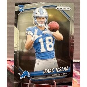 2025 Isaac Tesla RC Rookie #316 Panini Prizm Football Detroit Lions